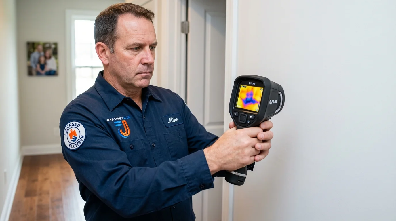 Thermal imaging leak detection by Johns Plumbing LLC in Breaux Bridge